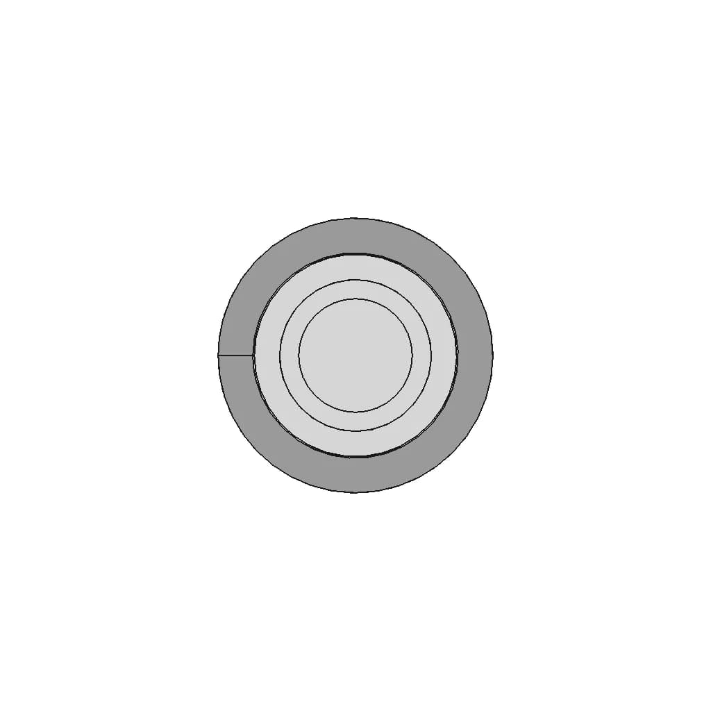 Pair 8Mm Banana Connector - Downloadable CAD Representation_270_0_degree_snapshot