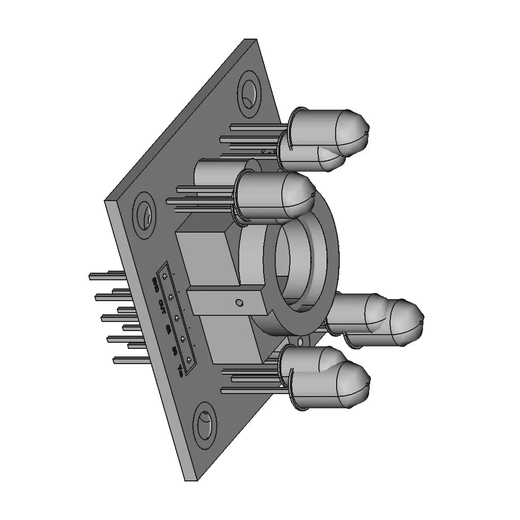 Tcs3200 Color Sensor Module | 3D Engineering Design File_60_30_degree_snapshot