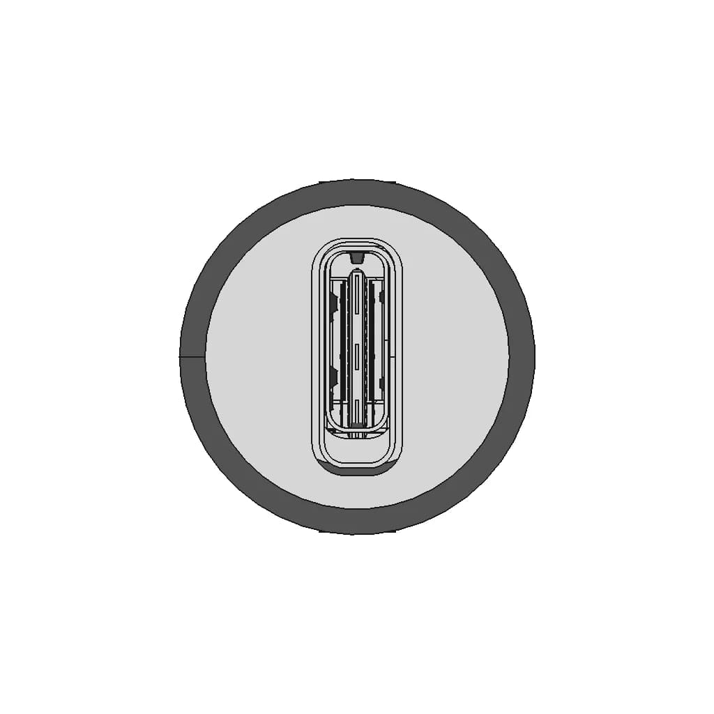 Type C Round Jack Connector - Standard Mechanical Component_270_0_degree_snapshot