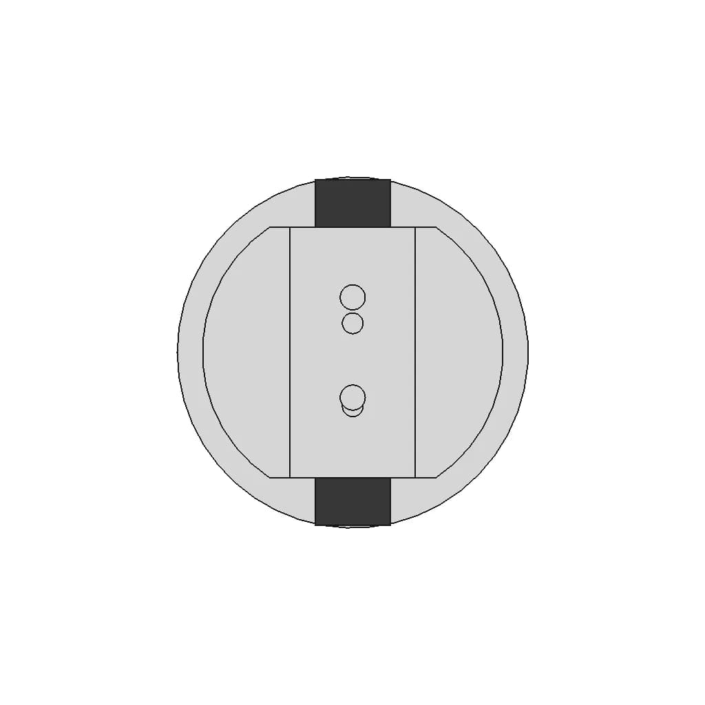 Type C Round Jack Connector - Standard Mechanical Component_90_0_degree_snapshot