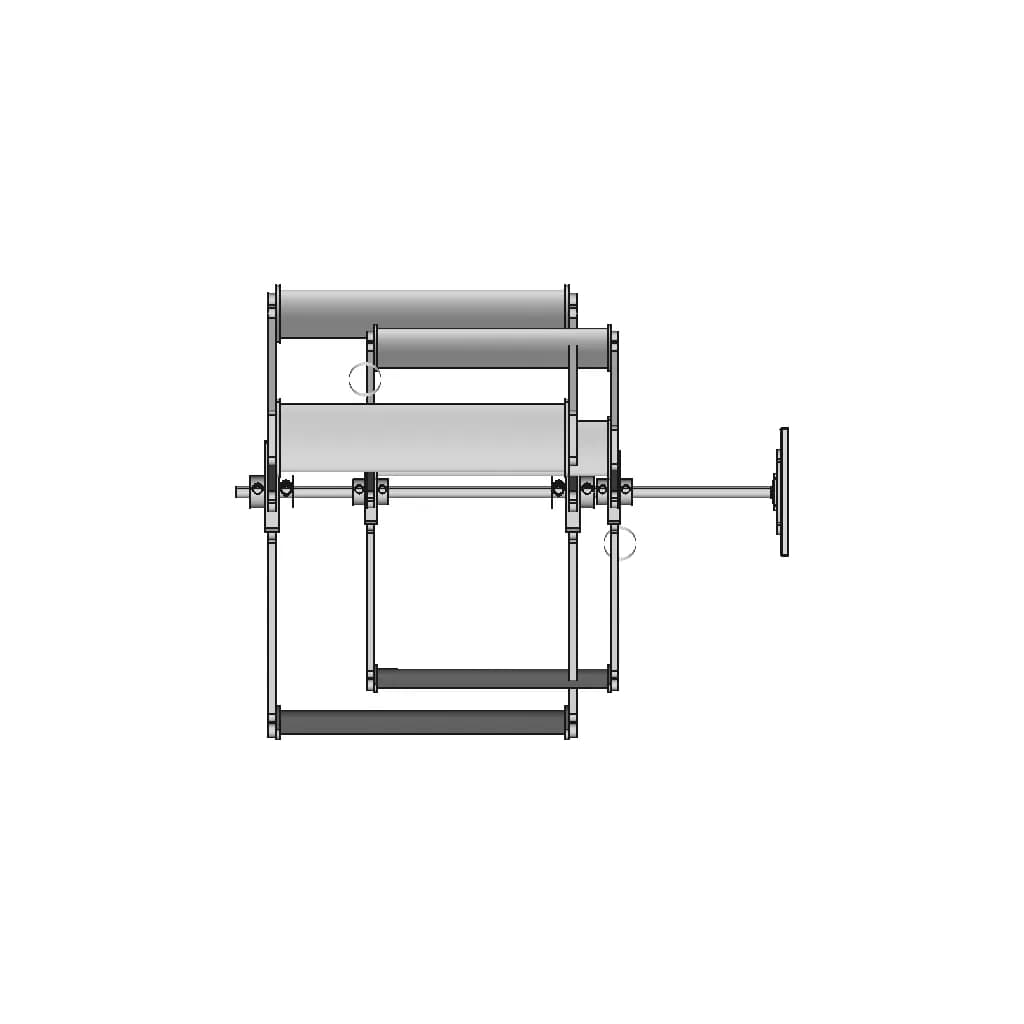 Darrius And H-Rotor Vertical Axis Wind Turbine - Standard Mechanical Component_0_90_degree_snapshot
