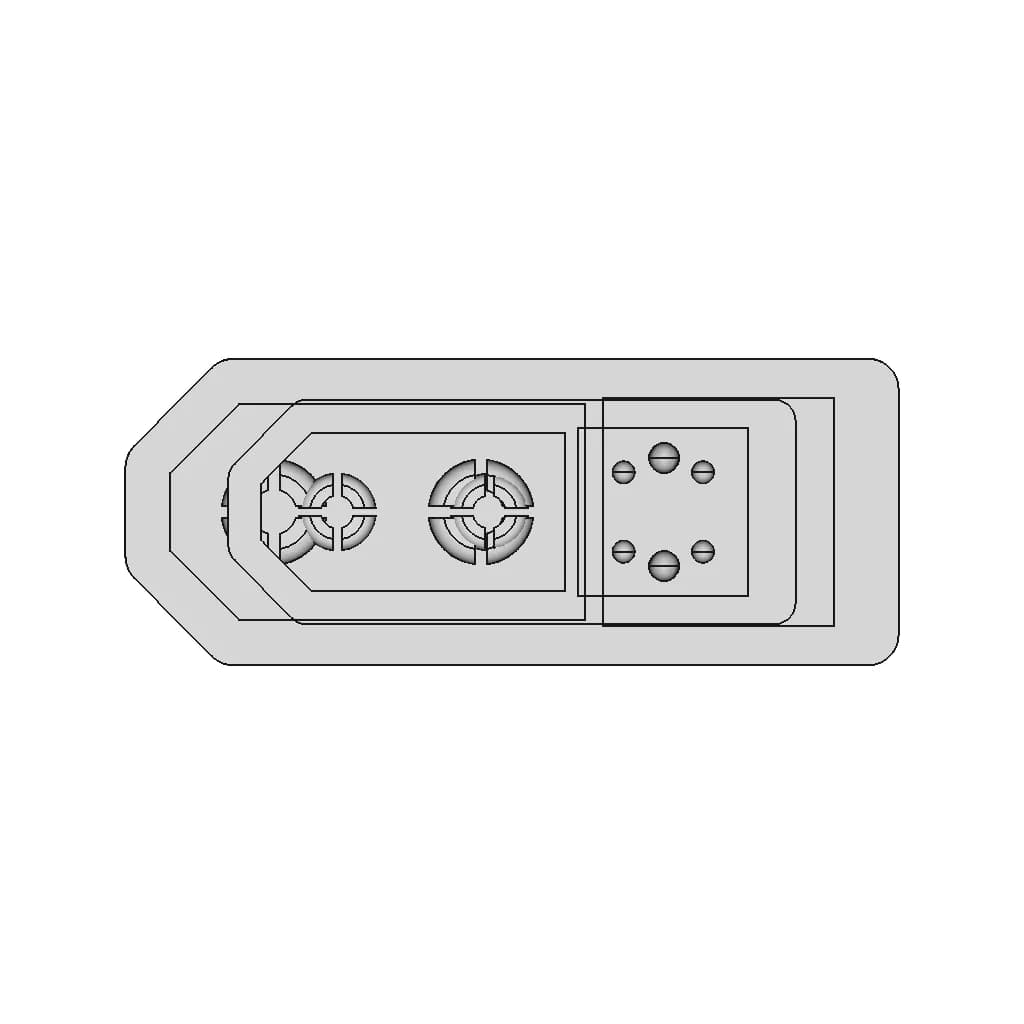 Amass Xt60 2+4 M | High-Quality CAD Model_0_0_degree_snapshot