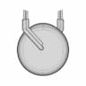 Parameterized Table Driven Disk Component (Capacitor, Varistor Etc) | High-Quality CAD Model_270_0_degree_snapshot