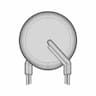 Parameterized Table Driven Disk Component (Capacitor, Varistor Etc) | High-Quality CAD Model_90_0_degree_snapshot