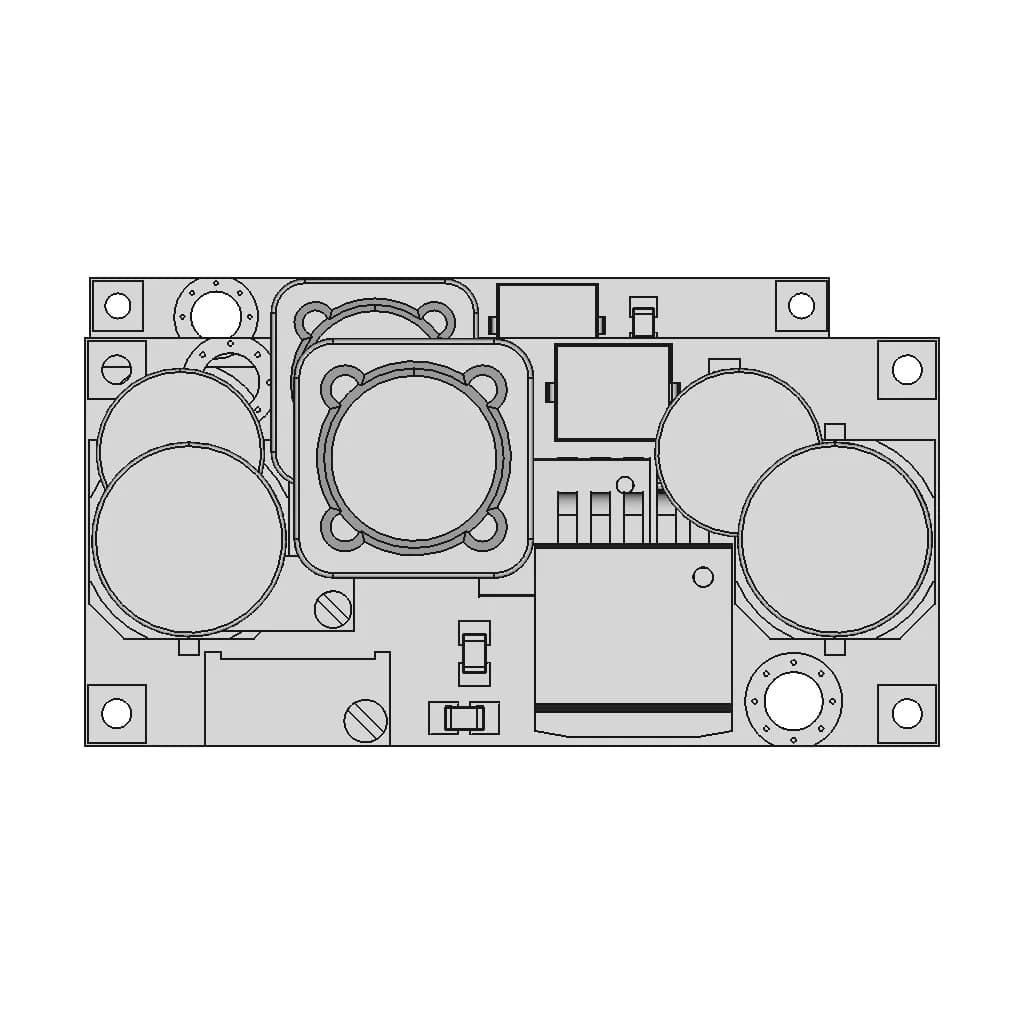 Lm2596 Dc-Dc Buck Converter Module | 3D Engineering Design File_270_0_degree_snapshot