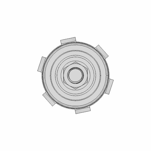 Thru Panel Battery Connector | High-Quality CAD Model