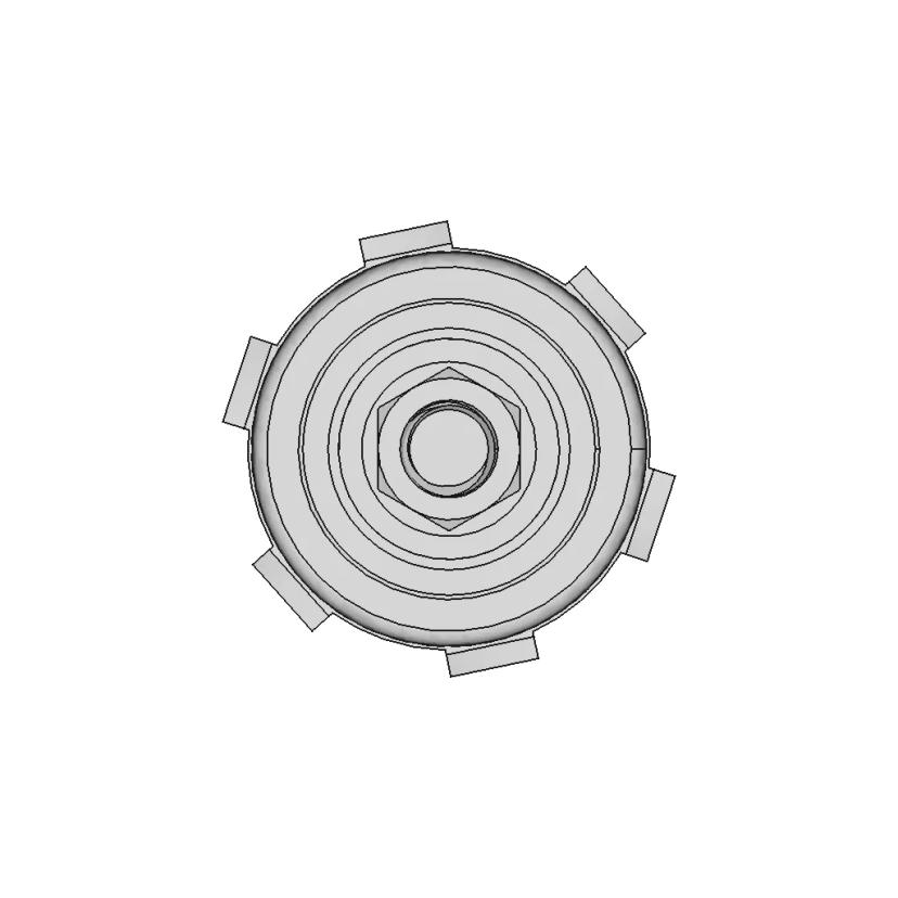 Thru Panel Battery Connector | High-Quality CAD Model