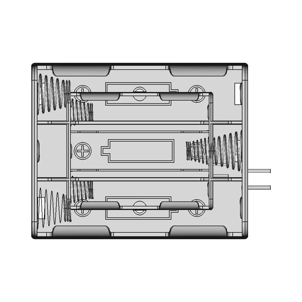 Battery Case For 3 18650 Lion - Standard Mechanical Component_0_0_degree_snapshot