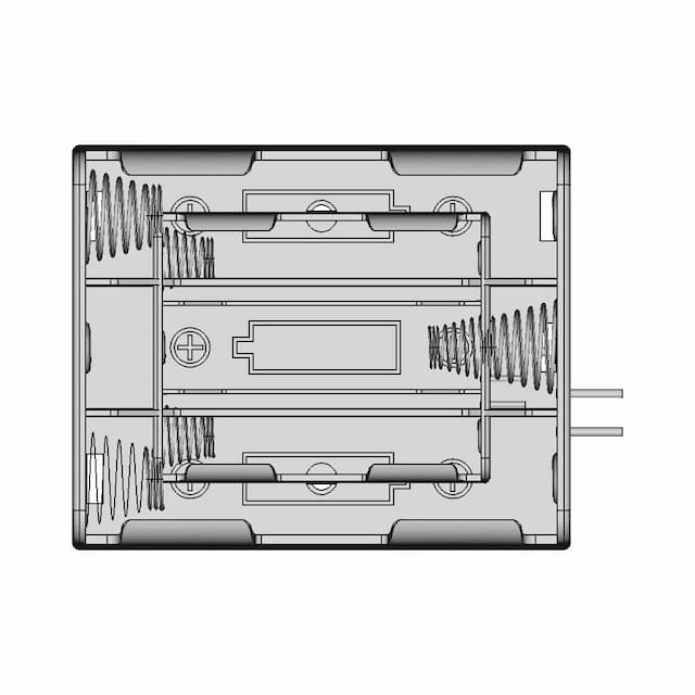 Battery Case For 3 18650 Lion - Standard Mechanical Component