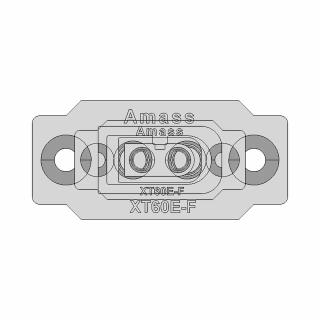 Amass Xt60E-F | 3D Engineering Design File