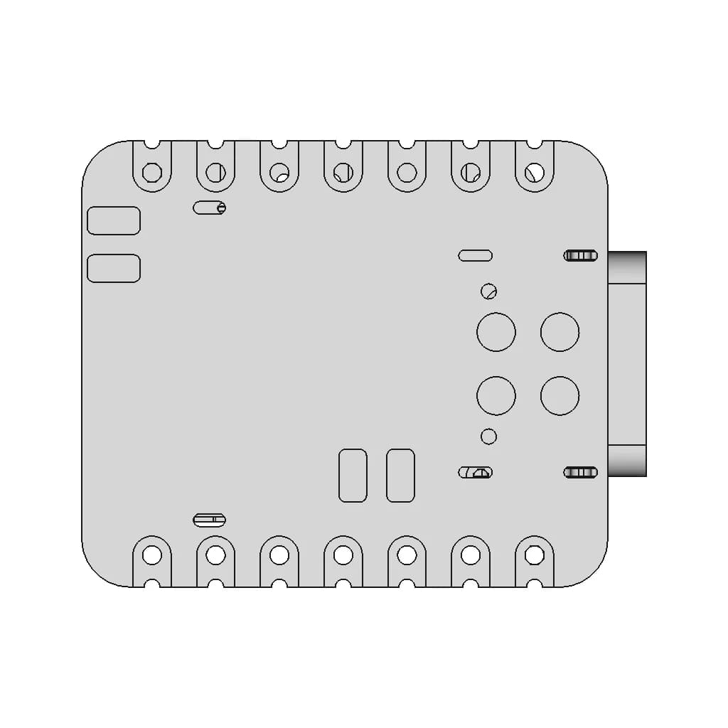 Seeed Studio Xiao Nrf52840 | 3D Engineering Design File_90_0_degree_snapshot