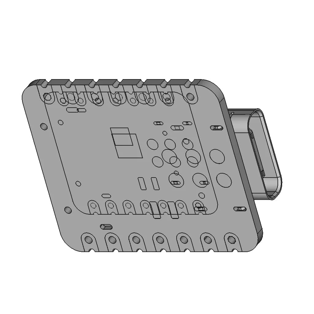 Seeed Studio Xiao Esp32C3 - Downloadable CAD Representation_60_30_degree_snapshot