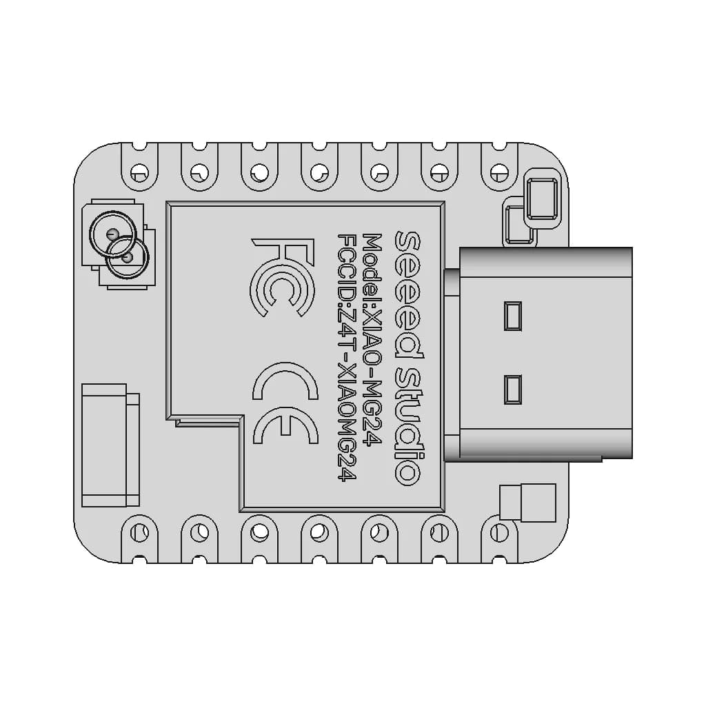 Seeed Studio Xiao Mg24 | High-Quality CAD Model_270_0_degree_snapshot