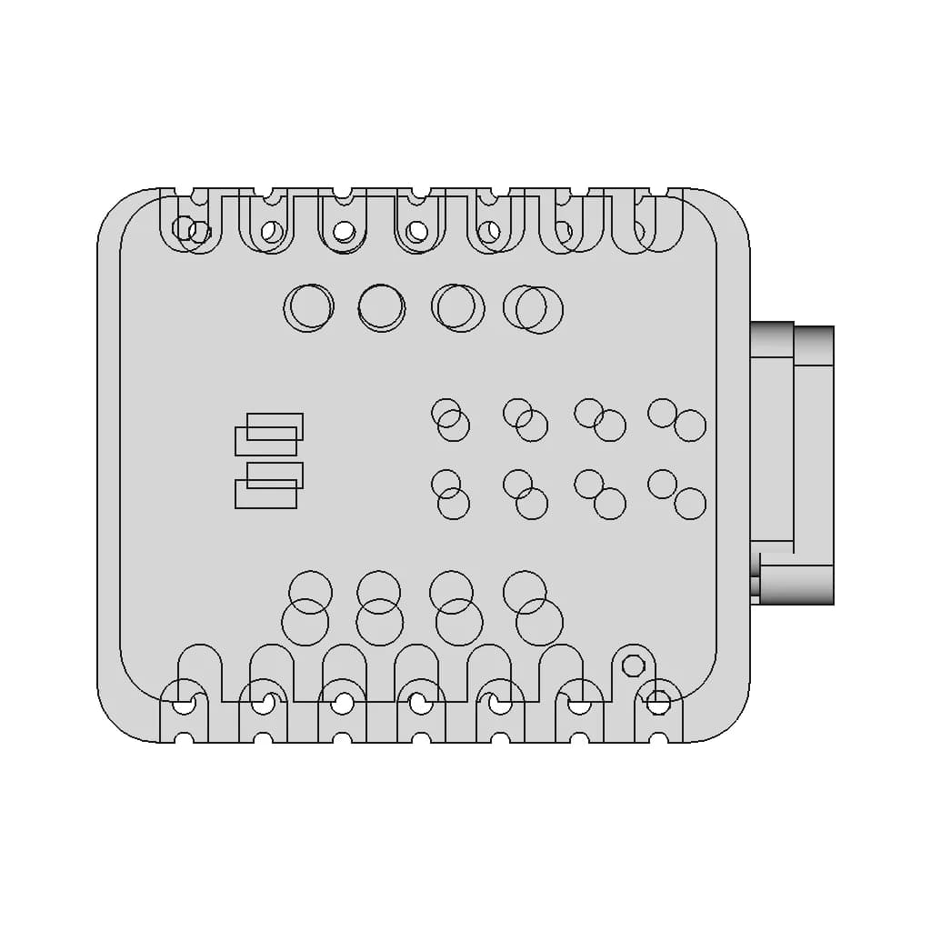 Seeed Studio Xiao Mg24 | High-Quality CAD Model_90_0_degree_snapshot
