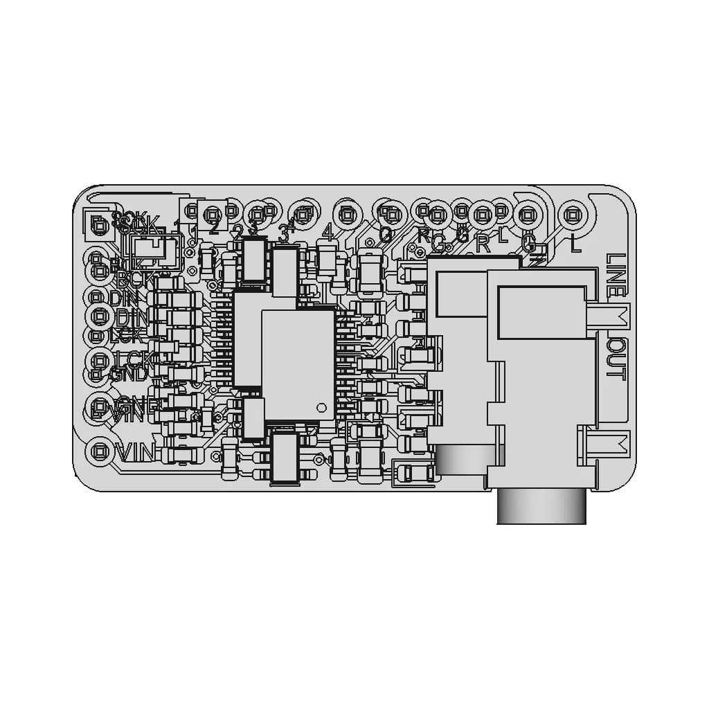 Pcm5102 Dac Audio Modul - Standard Mechanical Component_0_0_degree_snapshot