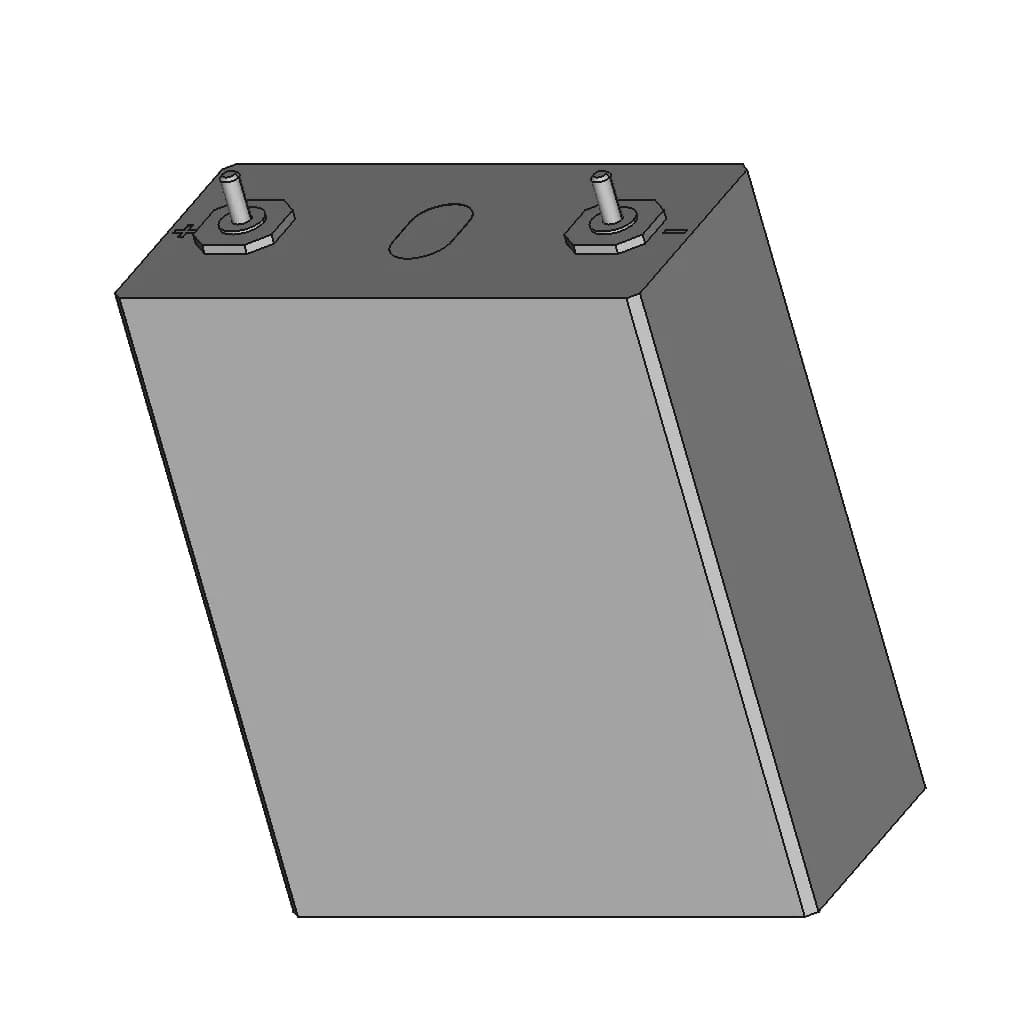 Lifepo4 Cell - Downloadable CAD Representation_60_30_degree_snapshot