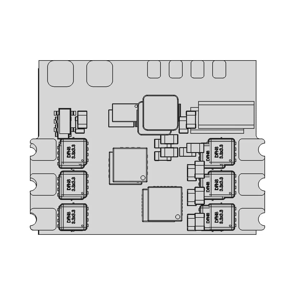 Repeat Am32 Dual Brushless Drive Esc | High-Quality CAD Model_270_0_degree_snapshot