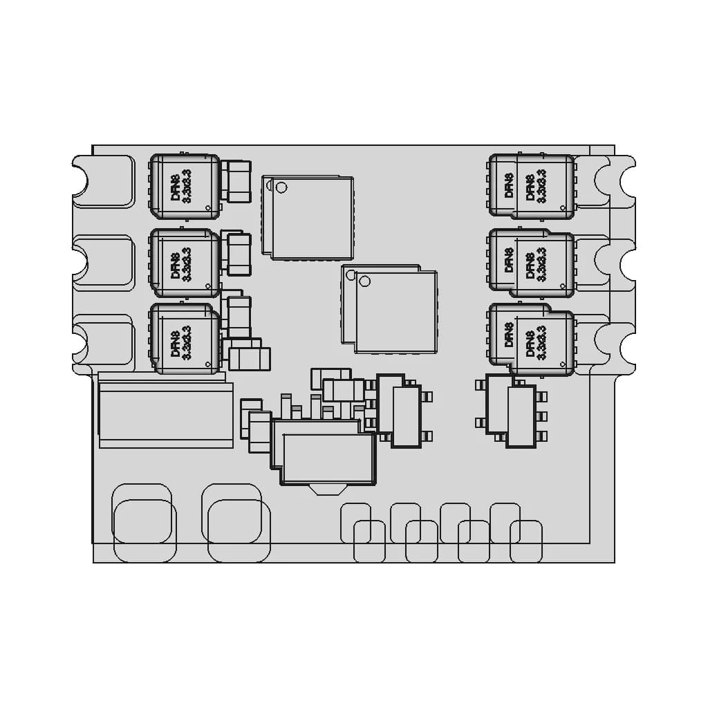 Repeat Am32 Dual Brushless Drive Esc | High-Quality CAD Model_90_0_degree_snapshot