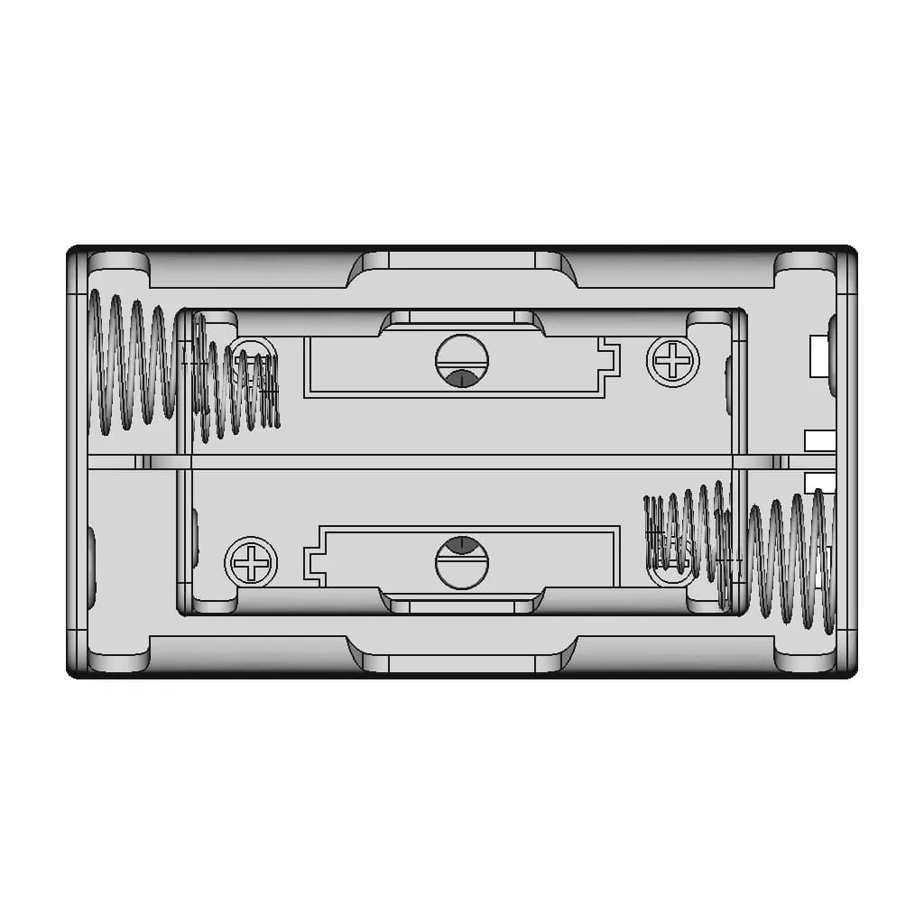 Battery Case For 2 18650 Lion | High-Quality CAD Model_0_0_degree_snapshot