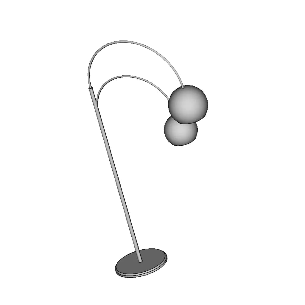 Floor Lamp (Stojeća Lampa) | 3D Engineering Design File_60_30_degree_snapshot
