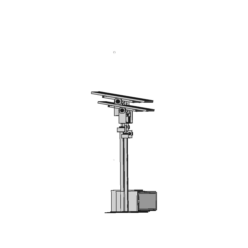 Solar Tracker Structure | 3D Engineering Design File_90_0_degree_snapshot