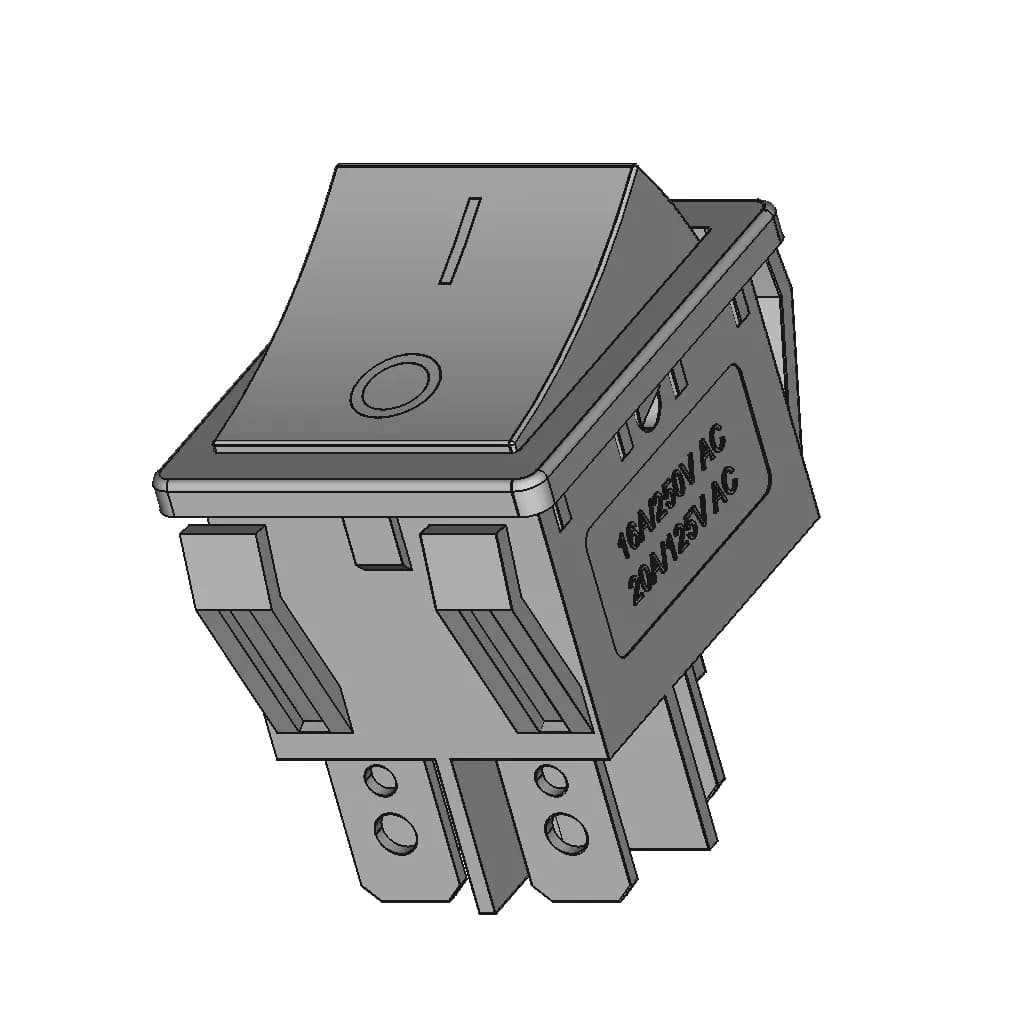 Power Switch R59-5Brbt2-G Switronic | High-Quality CAD Model_60_30_degree_snapshot