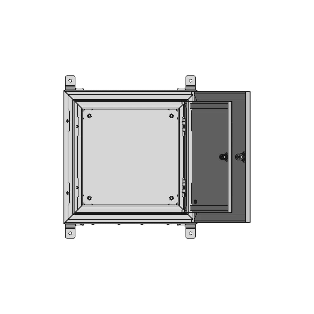 Nema- 4 16X16X8.65 Electrical Enclosure - Downloadable CAD Representation_0_90_degree_snapshot
