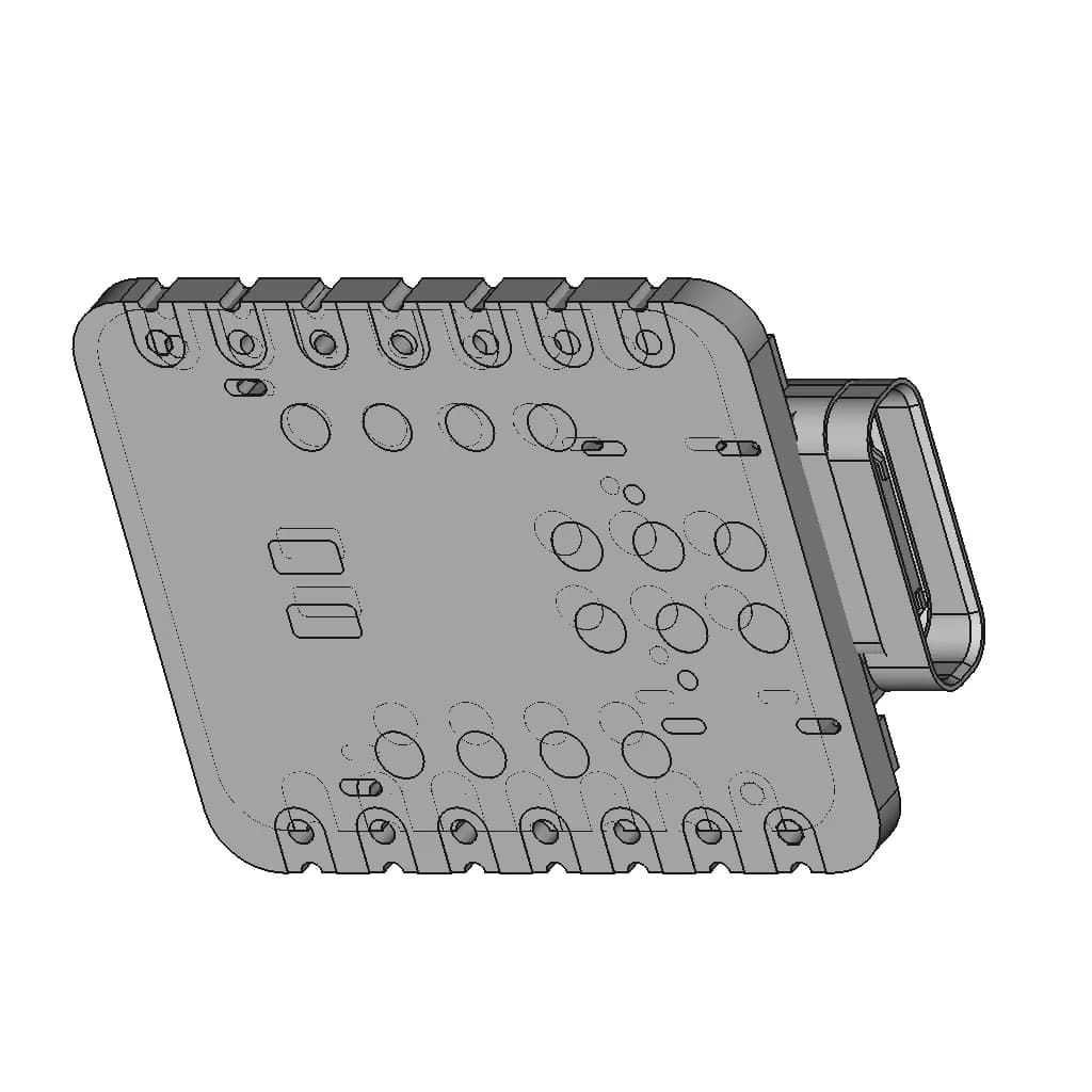 Seeed Studio Xiao Rp2350 | 3D Engineering Design File_60_30_degree_snapshot