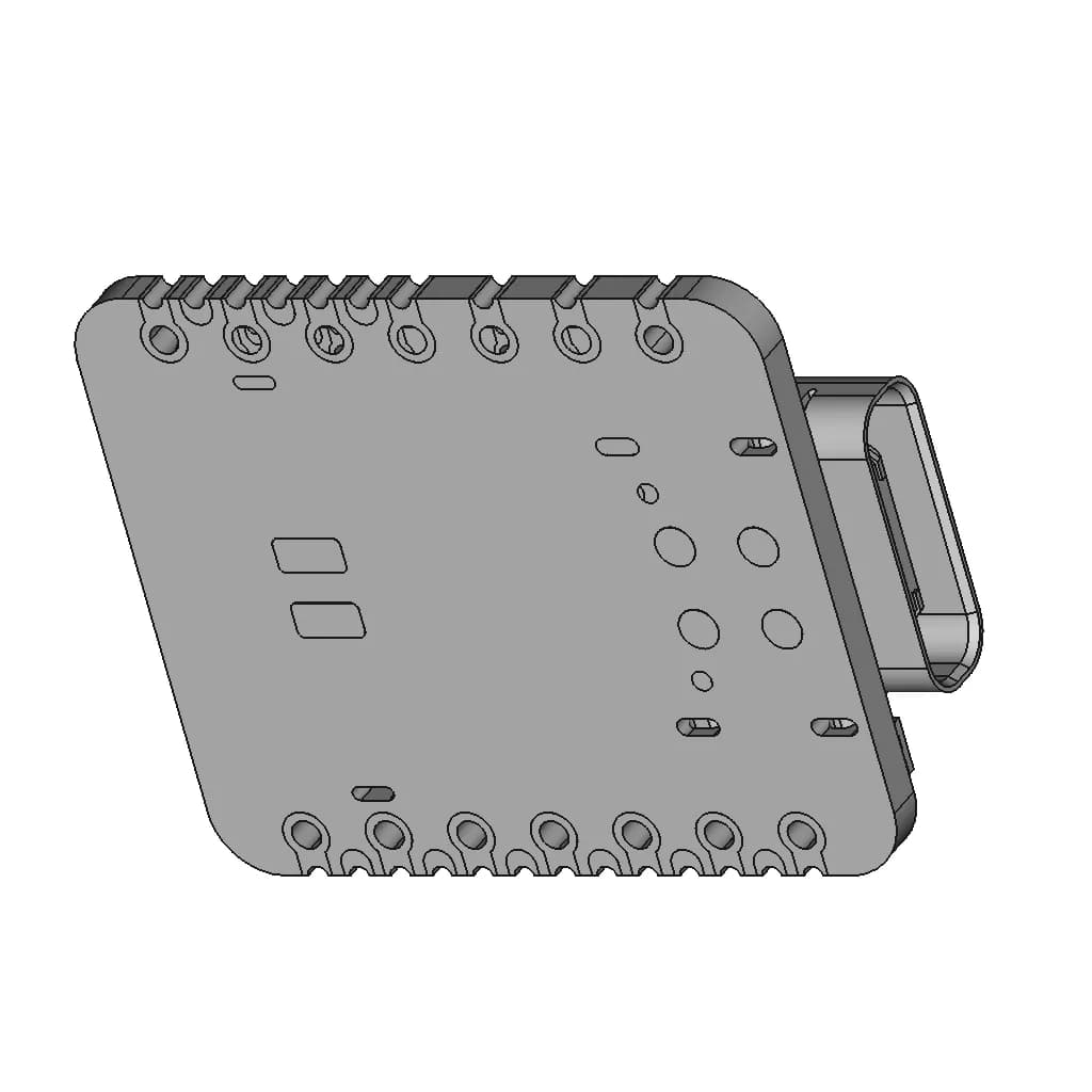 Seeed Studio Xiao Nrf52840 Plus | 3D Engineering Design File_60_30_degree_snapshot