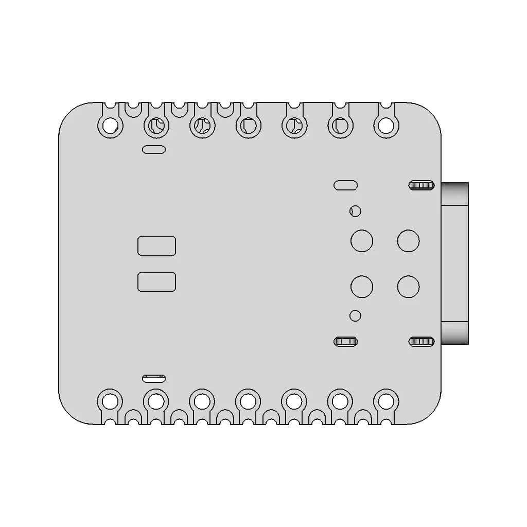 Seeed Studio Xiao Nrf52840 Plus | 3D Engineering Design File_90_0_degree_snapshot