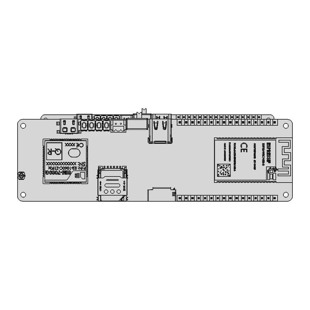 Lilygo 7080-S3 | High-Quality CAD Model_270_0_degree_snapshot