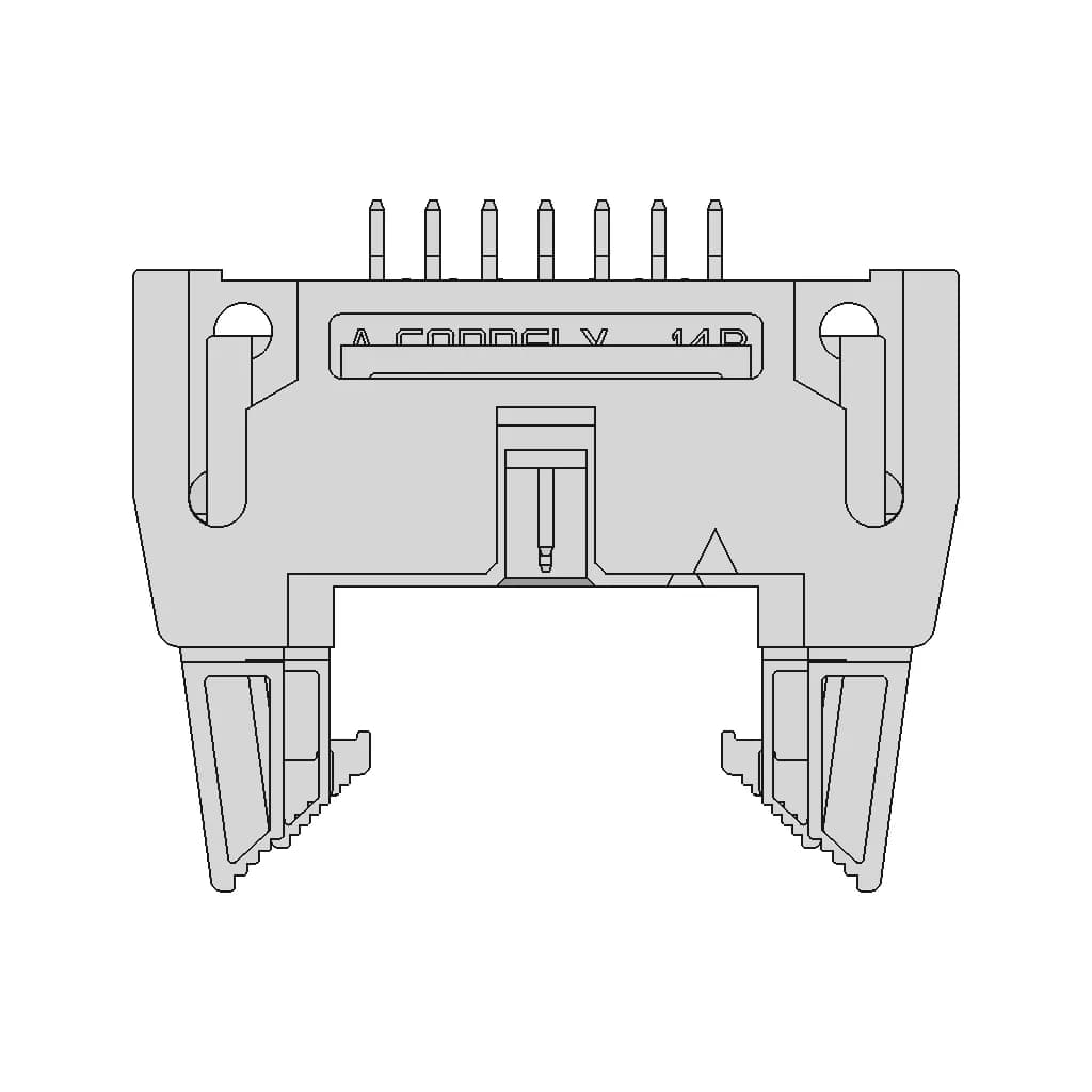 Scm-14 (Ds1011-14S)/(Idcc-14Ms) Type Connector - Standard Mechanical Component_0_0_degree_snapshot