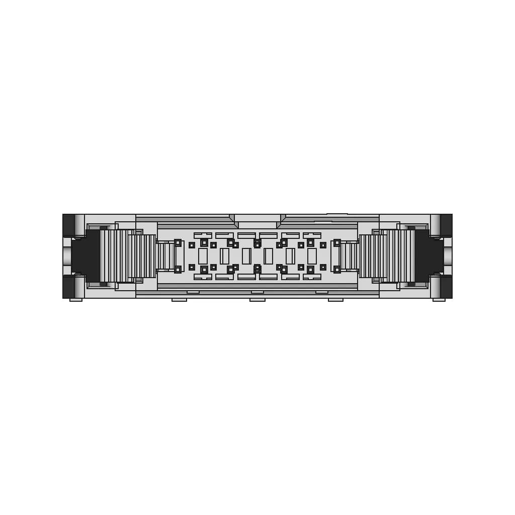 Scm-14 (Ds1011-14S)/(Idcc-14Ms) Type Connector - Standard Mechanical Component_90_0_degree_snapshot