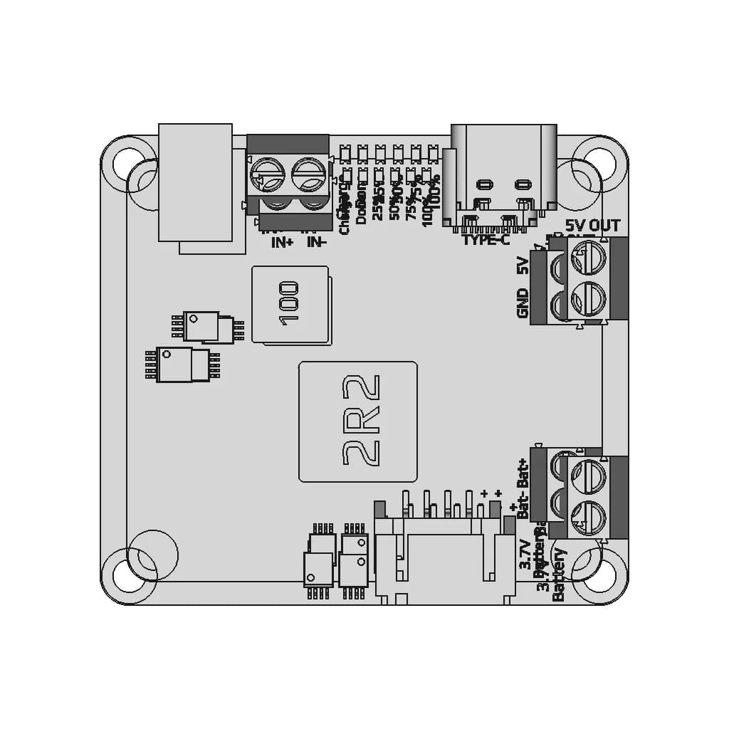 Waveshare Solar Power Manager (D) - Downloadable CAD Representation_270_0_degree_snapshot