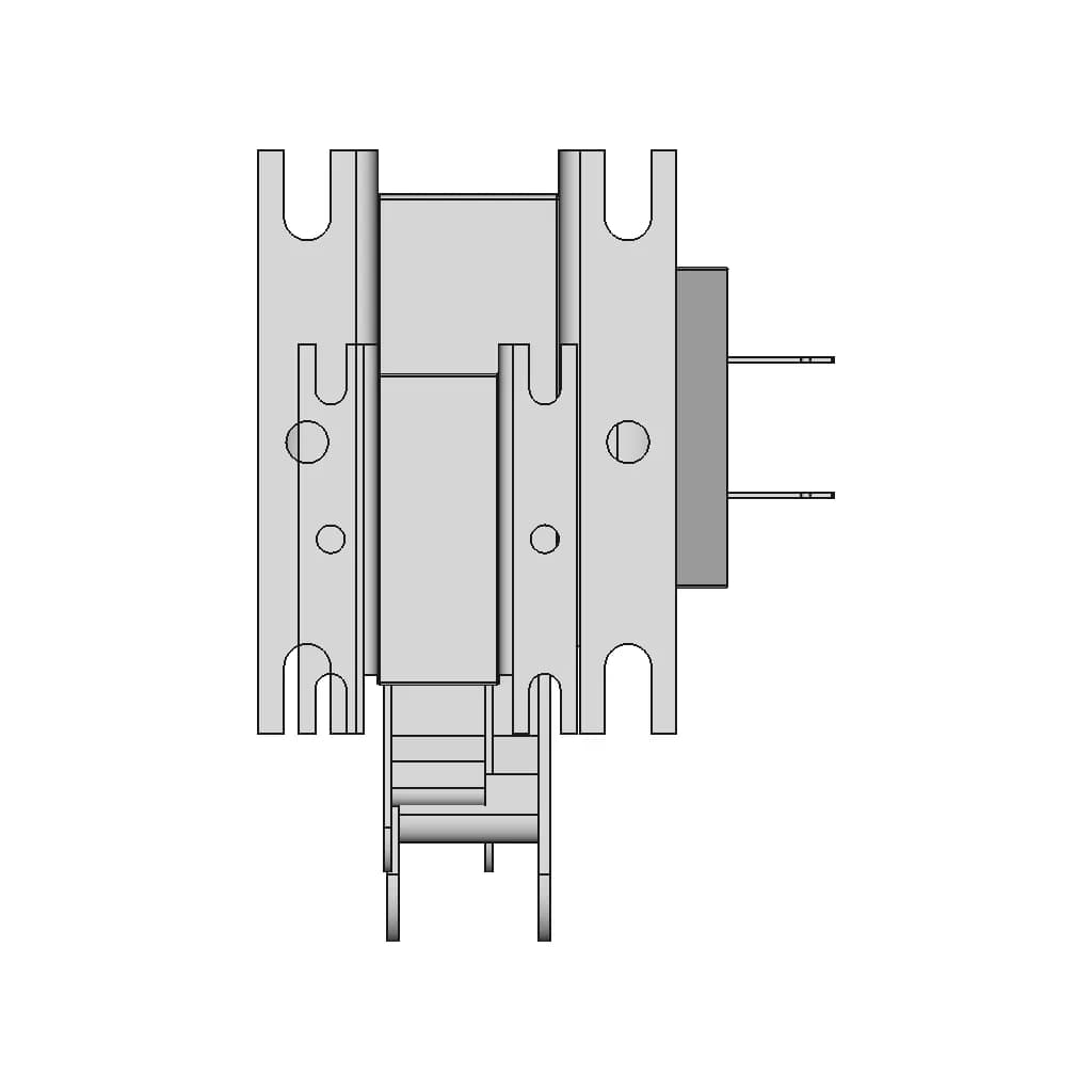 Dormeyer 120 Vac 60 Hz Solenoid (2005-M-1) | High-Quality CAD Model_90_0_degree_snapshot