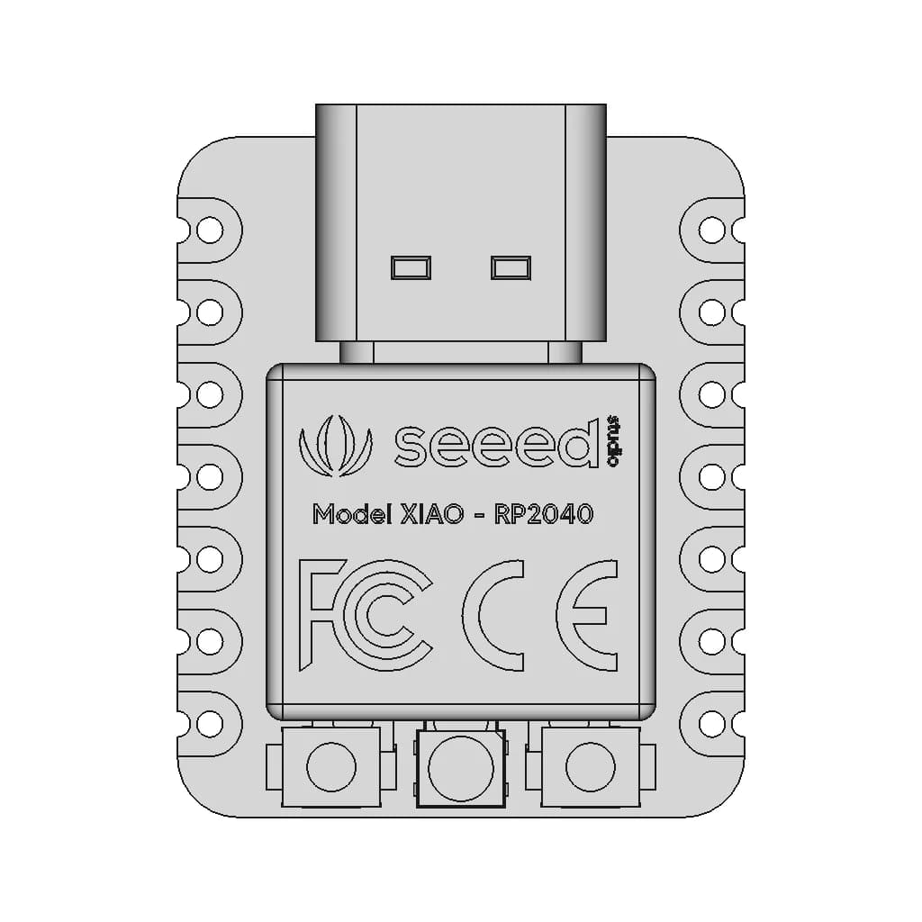 Seeed Studio Xiao Rp2040 - Standard Mechanical Component_0_0_degree_snapshot