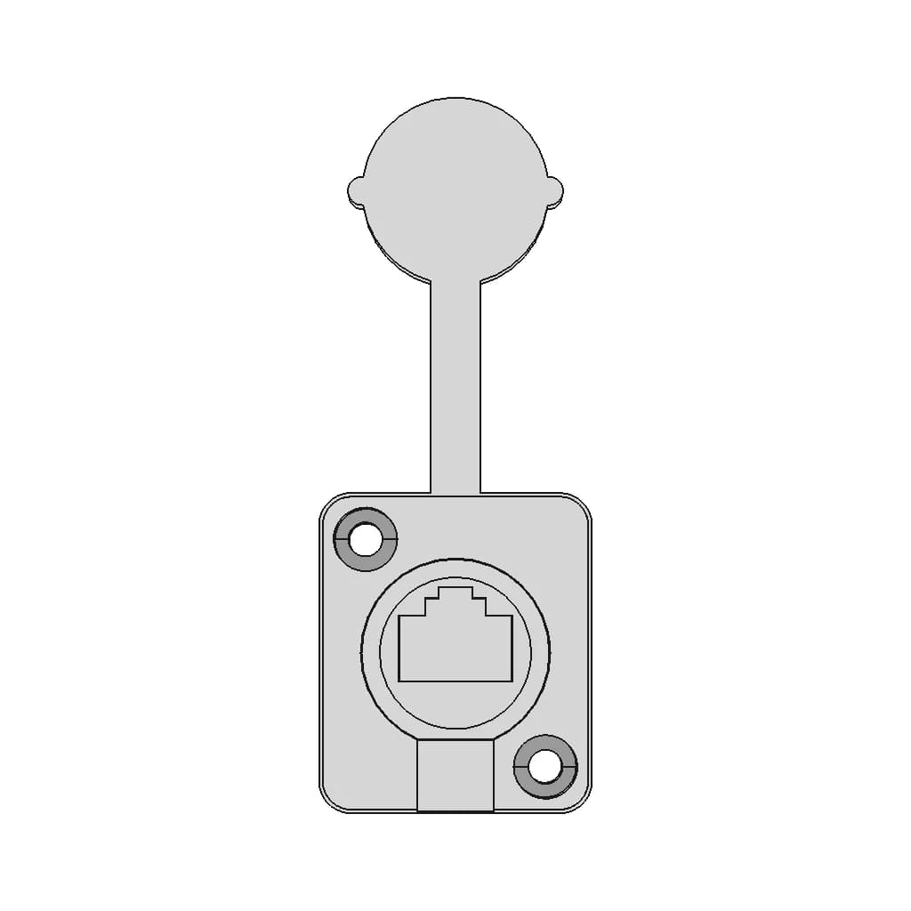 Rj45 Connector - Downloadable CAD Representation_0_0_degree_snapshot