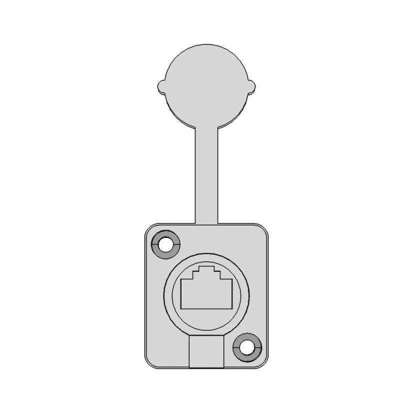 Rj45 Connector - Downloadable CAD Representation