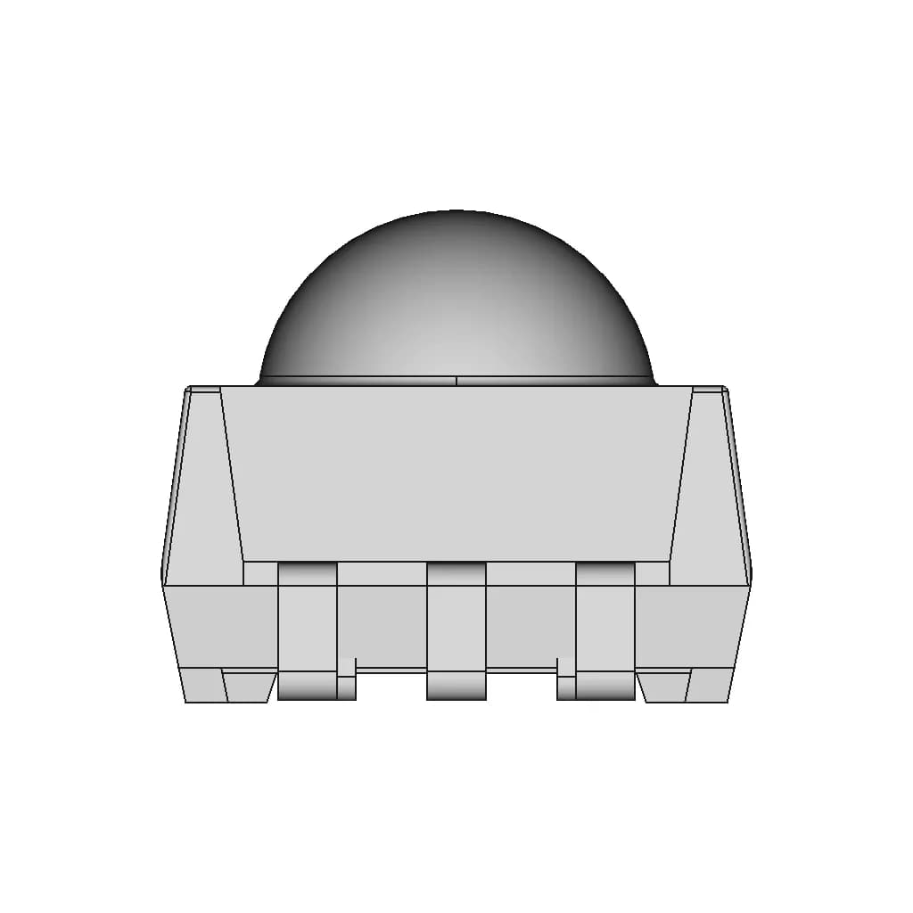 Irm5042B,Sltp312S,Chq0038S Ir Receiver,38Khz，红外接收头 | High-Quality CAD Model_0_0_degree_snapshot