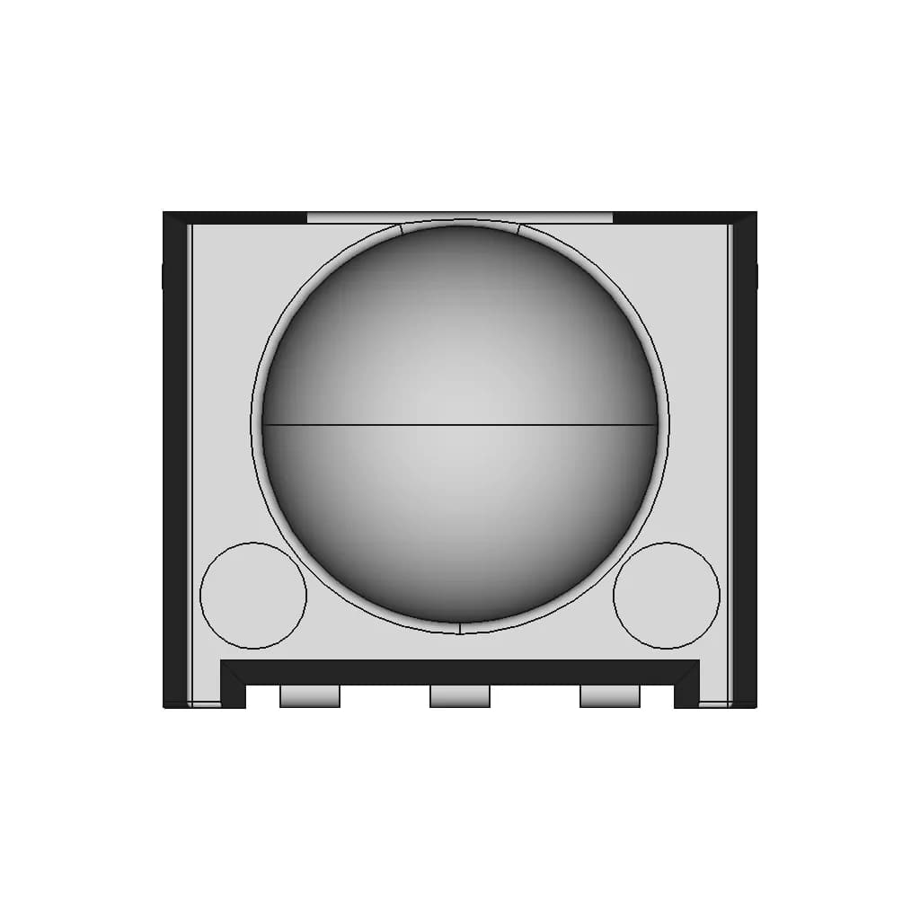 Irm5042B,Sltp312S,Chq0038S Ir Receiver,38Khz，红外接收头 | High-Quality CAD Model_270_0_degree_snapshot