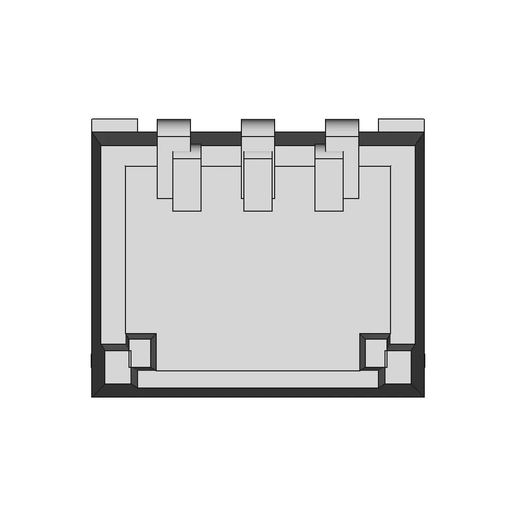 Irm5042B,Sltp312S,Chq0038S Ir Receiver,38Khz，红外接收头 | High-Quality CAD Model_90_0_degree_snapshot