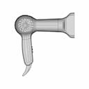 Hair Dryer - Product Design - Solidworks - Downloadable CAD Representation_0_270_degree_snapshot