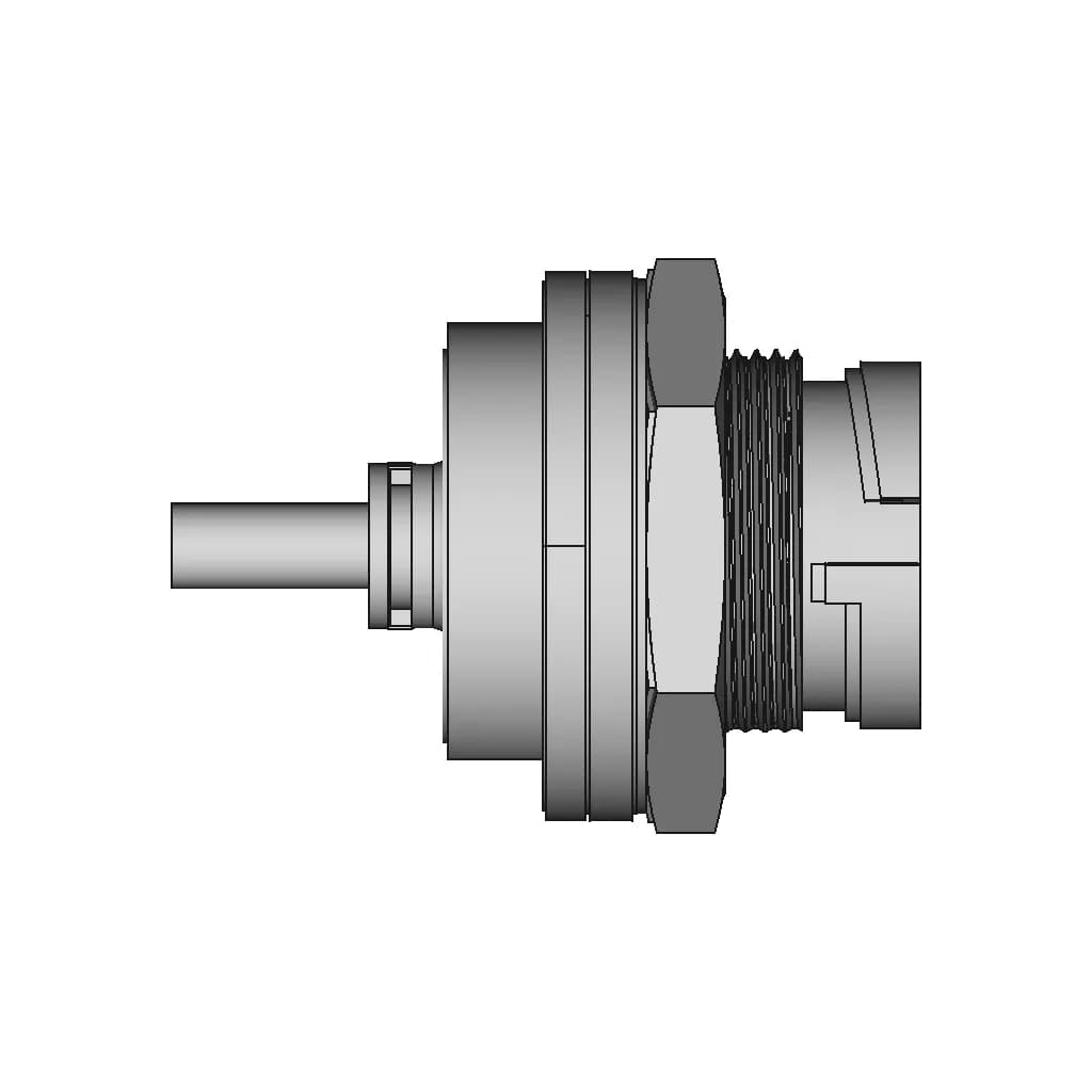Bulkhead Micro Usb Bayonet - Downloadable CAD Representation_0_270_degree_snapshot