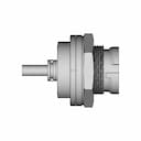 Bulkhead Micro Usb Bayonet - Downloadable CAD Representation_0_270_degree_snapshot