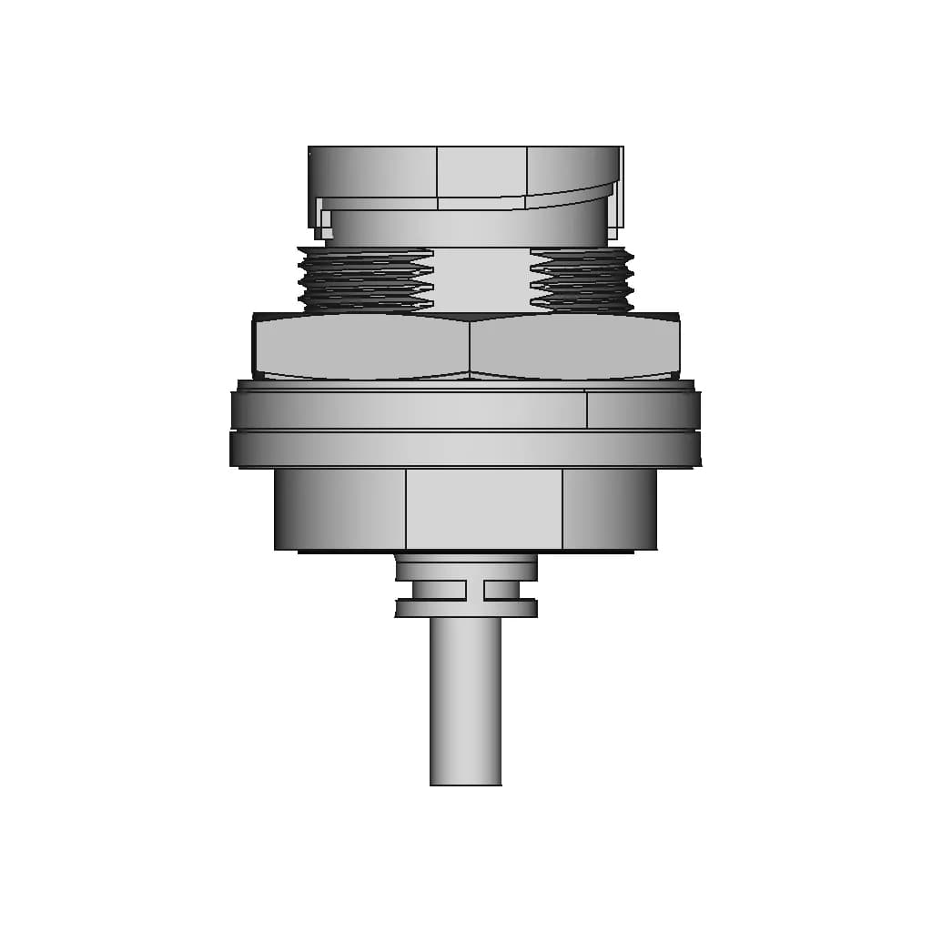 Bulkhead Micro Usb Bayonet - Downloadable CAD Representation_90_0_degree_snapshot