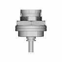 Bulkhead Micro Usb Bayonet - Downloadable CAD Representation_90_0_degree_snapshot