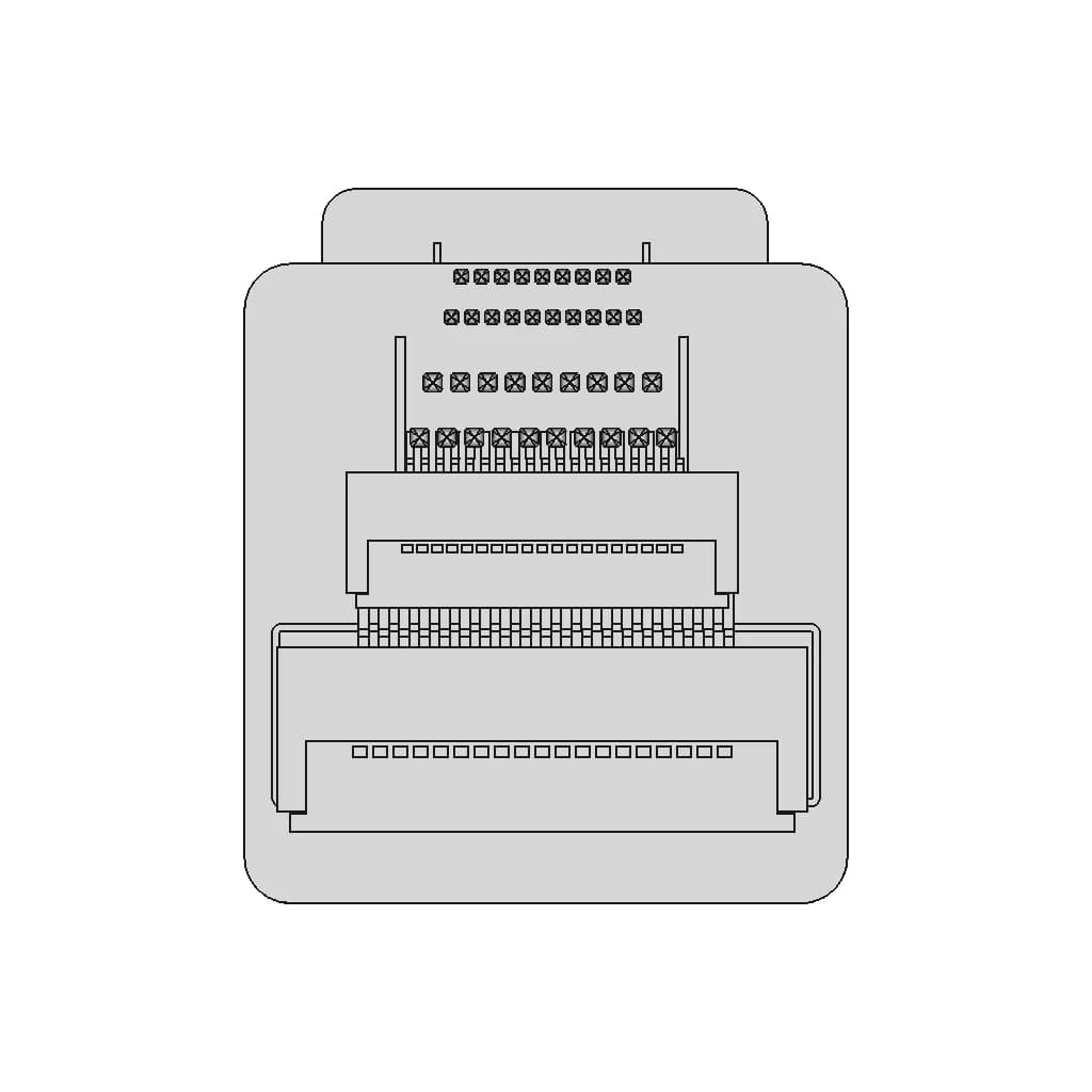 Micro Hdmi Adapter Vertical - Downloadable CAD Representation_0_0_degree_snapshot