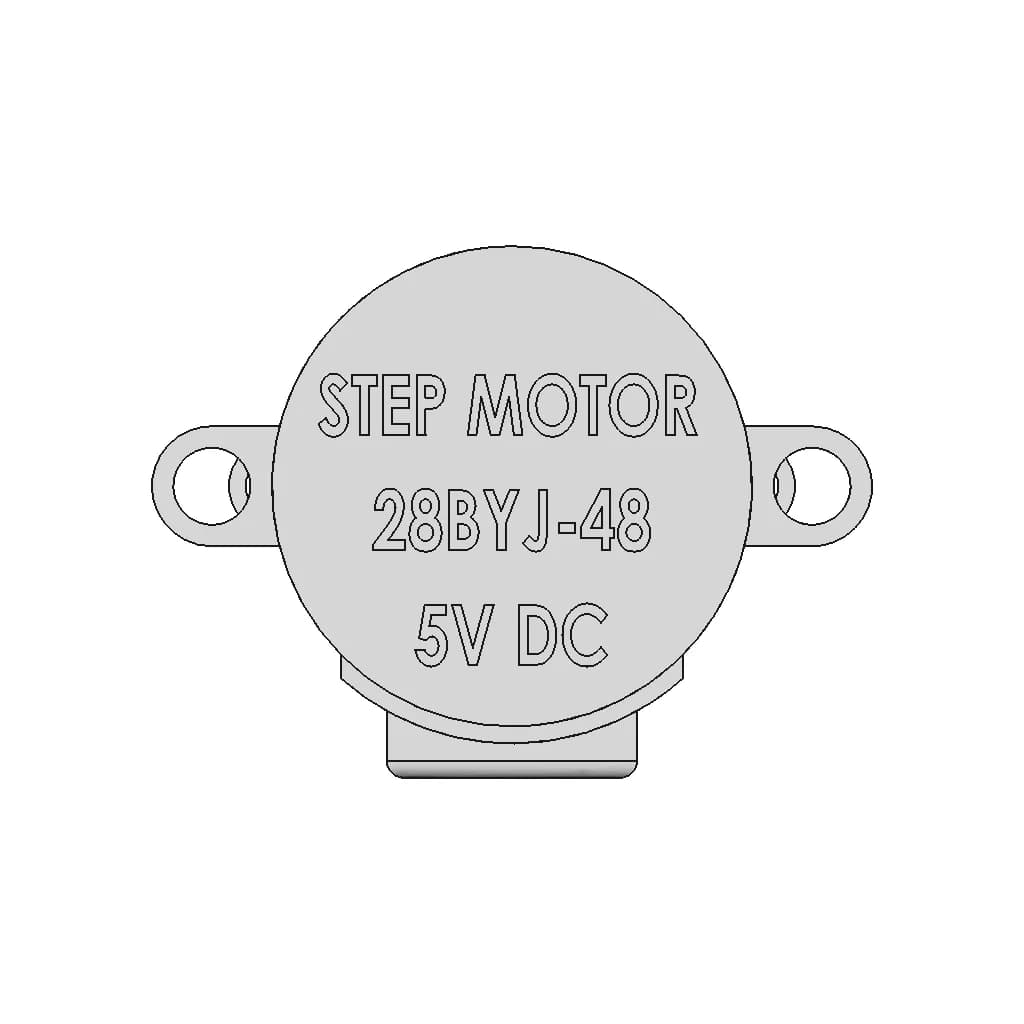 Stepper Motor 28Byj-48 5V Dc - Standard Mechanical Component_0_90_degree_snapshot