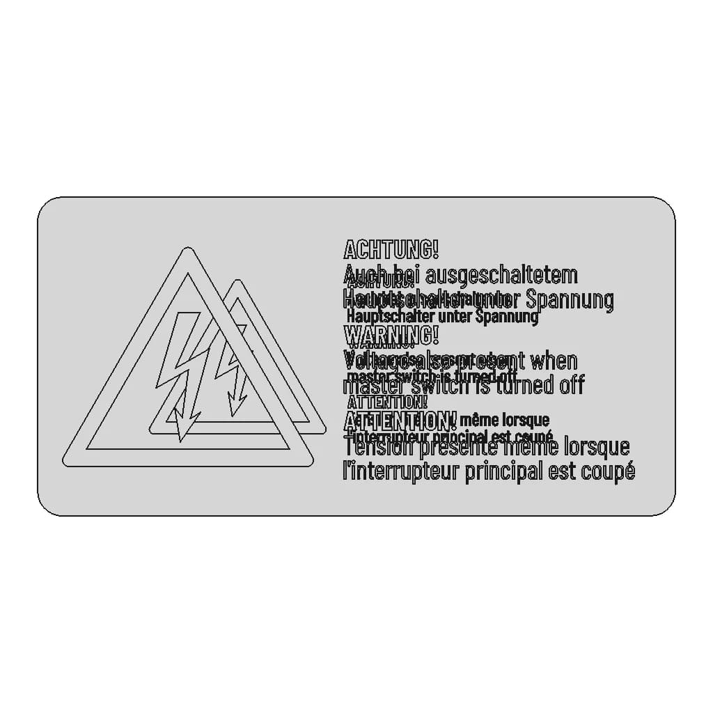Electrical Hazard Label Draft 1 | High-Quality CAD Model_0_0_degree_snapshot