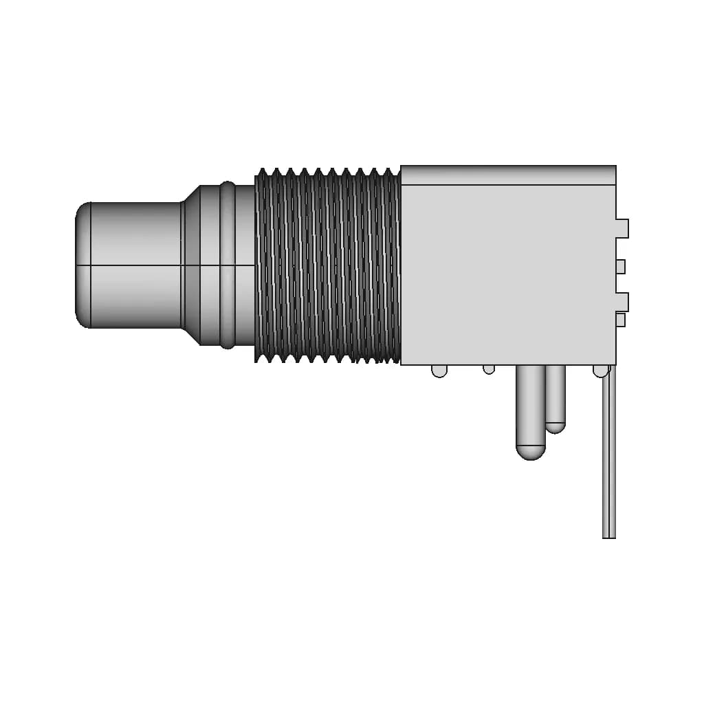 Pcb Panel Mount 90 Degree 1-Rca (Aec Rj-255) | High-Quality CAD Model_0_90_degree_snapshot